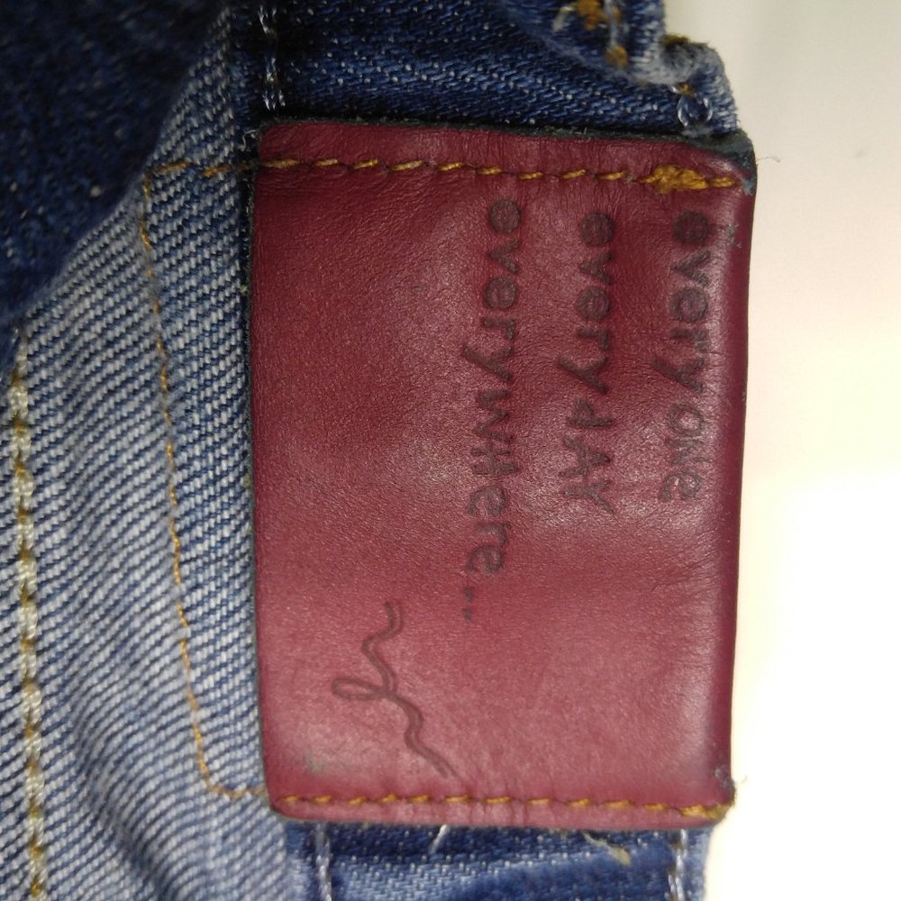 Blue 2 Flare Jeans 30 Stretch Bling Studded A078 - Picture 5 of 8